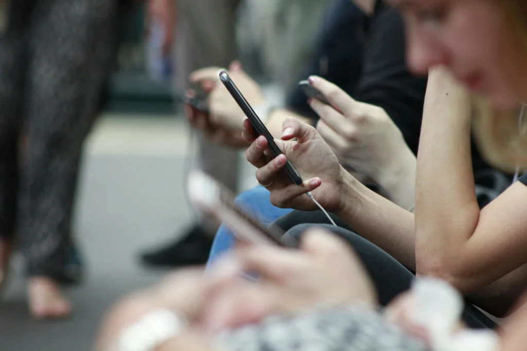 Person using a website AI assistant on their phone
